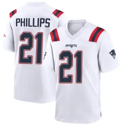 Men's Adrian Phillips New England Patriots No.21 Game Jersey - White