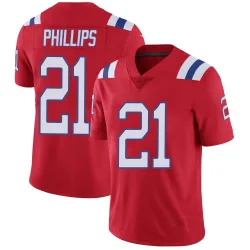 Men's Adrian Phillips New England Patriots No.21 Limited Vapor Untouchable Alternate Jersey - Red
