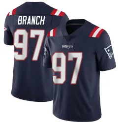 Men's Alan Branch New England Patriots No.97 Limited Team Color Vapor Untouchable Jersey - Navy