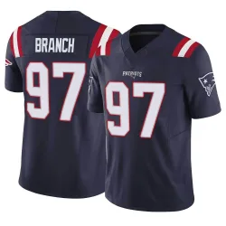 Men's Alan Branch New England Patriots No.97 Limited Vapor F.U.S.E. Jersey - Navy