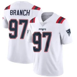 Men's Alan Branch New England Patriots No.97 Limited Vapor Untouchable Jersey - White