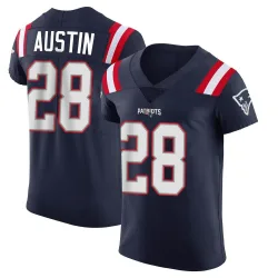 Men's Alex Austin New England Patriots No.28 Elite Team Color Vapor Untouchable Jersey - Navy