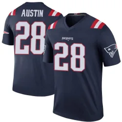 Men's Alex Austin New England Patriots No.28 Legend Color Rush Jersey - Navy