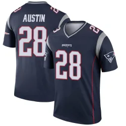 Men's Alex Austin New England Patriots No.28 Legend Jersey - Navy