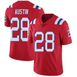 Men's Alex Austin New England Patriots No.28 Limited Vapor Untouchable Alternate Jersey - Red