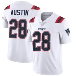 Men's Alex Austin New England Patriots No.28 Limited Vapor Untouchable Jersey - White