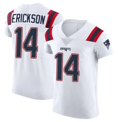 Men's Alex Erickson New England Patriots No.14 Elite Vapor Untouchable Jersey - White