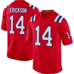 Men's Alex Erickson New England Patriots No.14 Game Alternate Jersey - Red