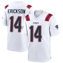 Men's Alex Erickson New England Patriots No.14 Game Jersey - White