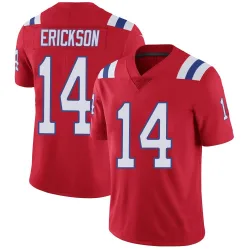 Men's Alex Erickson New England Patriots No.14 Limited Vapor Untouchable Alternate Jersey - Red
