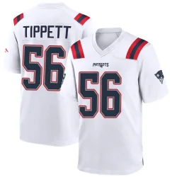 Men's Andre Tippett New England Patriots No.56 Game Jersey - White