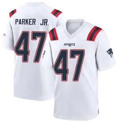 Men's Andrew Parker Jr. New England Patriots No.47 Game Jersey - White