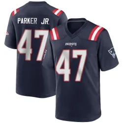 Men's Andrew Parker Jr. New England Patriots No.47 Game Team Color Jersey - Navy Blue