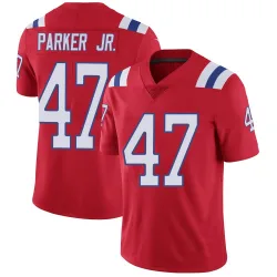 Men's Andrew Parker Jr. New England Patriots No.47 Limited Vapor Untouchable Alternate Jersey - Red