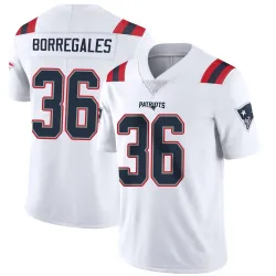 Men's Andy Borregales New England Patriots No.36 Limited Vapor Untouchable Jersey - White