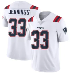 Men's Anfernee Jennings New England Patriots No.33 Limited Vapor Untouchable Jersey - White