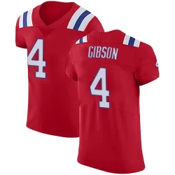 Men's Antonio Gibson New England Patriots No.4 Elite Vapor Untouchable Alternate Jersey - Red