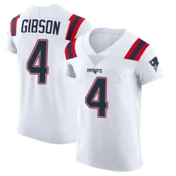 Men's Antonio Gibson New England Patriots No.4 Elite Vapor Untouchable Jersey - White