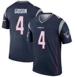Men's Antonio Gibson New England Patriots No.4 Legend Jersey - Navy