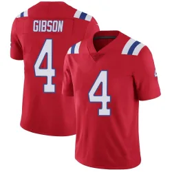 Men's Antonio Gibson New England Patriots No.4 Limited Vapor Untouchable Alternate Jersey - Red