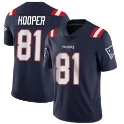 Men's Austin Hooper New England Patriots No.81 Limited Team Color Vapor Untouchable Jersey - Navy