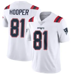 Men's Austin Hooper New England Patriots No.81 Limited Vapor Untouchable Jersey - White