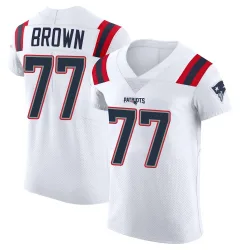 Men's Ben Brown New England Patriots No.77 Elite Vapor Untouchable Jersey - White
