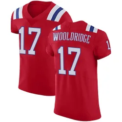 Men's Ben Wooldridge New England Patriots No.17 Elite Vapor Untouchable Alternate Jersey - Red