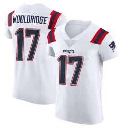 Men's Ben Wooldridge New England Patriots No.17 Elite Vapor Untouchable Jersey - White