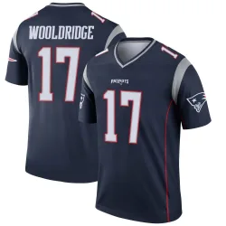 Men's Ben Wooldridge New England Patriots No.17 Legend Jersey - Navy