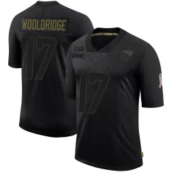 Men's Ben Wooldridge New England Patriots No.17 Limited 2020 Salute To Service Jersey - Black