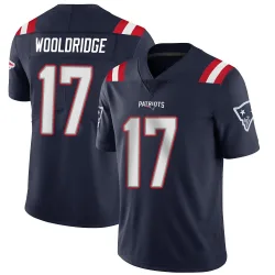 Men's Ben Wooldridge New England Patriots No.17 Limited Team Color Vapor Untouchable Jersey - Navy