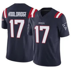 Men's Ben Wooldridge New England Patriots No.17 Limited Vapor F.U.S.E. Jersey - Navy