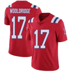 Men's Ben Wooldridge New England Patriots No.17 Limited Vapor Untouchable Alternate Jersey - Red