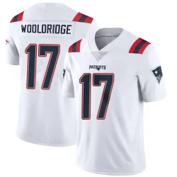 Men's Ben Wooldridge New England Patriots No.17 Limited Vapor Untouchable Jersey - White