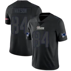 Men's Benjamin Watson New England Patriots No.84 Limited Jersey - Black Impact