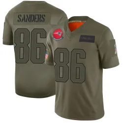 Men's Braylon Sanders New England Patriots No.86 Limited 2019 Salute to Service Jersey - Camo