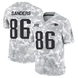 Men's Braylon Sanders New England Patriots No.86 Limited 2024 Salute to Service Jersey - Arctic Camo