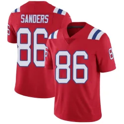 Men's Braylon Sanders New England Patriots No.86 Limited Vapor Untouchable Alternate Jersey - Red
