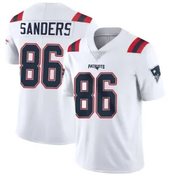 Men's Braylon Sanders New England Patriots No.86 Limited Vapor Untouchable Jersey - White