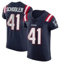 Men's Brenden Schooler New England Patriots No.41 Elite Team Color Vapor Untouchable Jersey - Navy