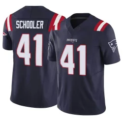 Men's Brenden Schooler New England Patriots No.41 Limited Vapor F.U.S.E. Jersey - Navy