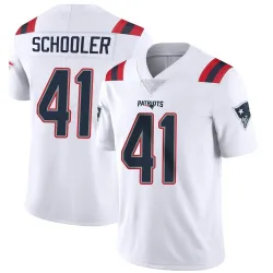 Men's Brenden Schooler New England Patriots No.41 Limited Vapor Untouchable Jersey - White