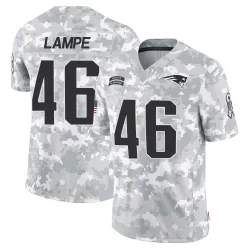 Men's Brock Lampe New England Patriots No.46 Limited 2024 Salute to Service Jersey - Arctic Camo