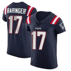 Men's Bryce Baringer New England Patriots No.17 Elite Team Color Vapor Untouchable Jersey - Navy