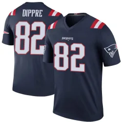 Men's CJ Dippre New England Patriots No.82 Legend Color Rush Jersey - Navy