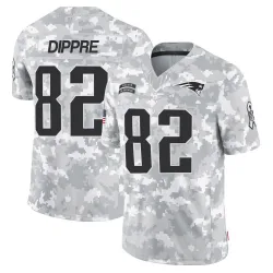 Men's CJ Dippre New England Patriots No.82 Limited 2024 Salute to Service Jersey - Arctic Camo