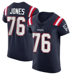 Men's Caleb Jones New England Patriots No.76 Elite Team Color Vapor Untouchable Jersey - Navy