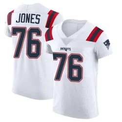 Men's Caleb Jones New England Patriots No.76 Elite Vapor Untouchable Jersey - White