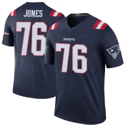 Men's Caleb Jones New England Patriots No.76 Legend Color Rush Jersey - Navy